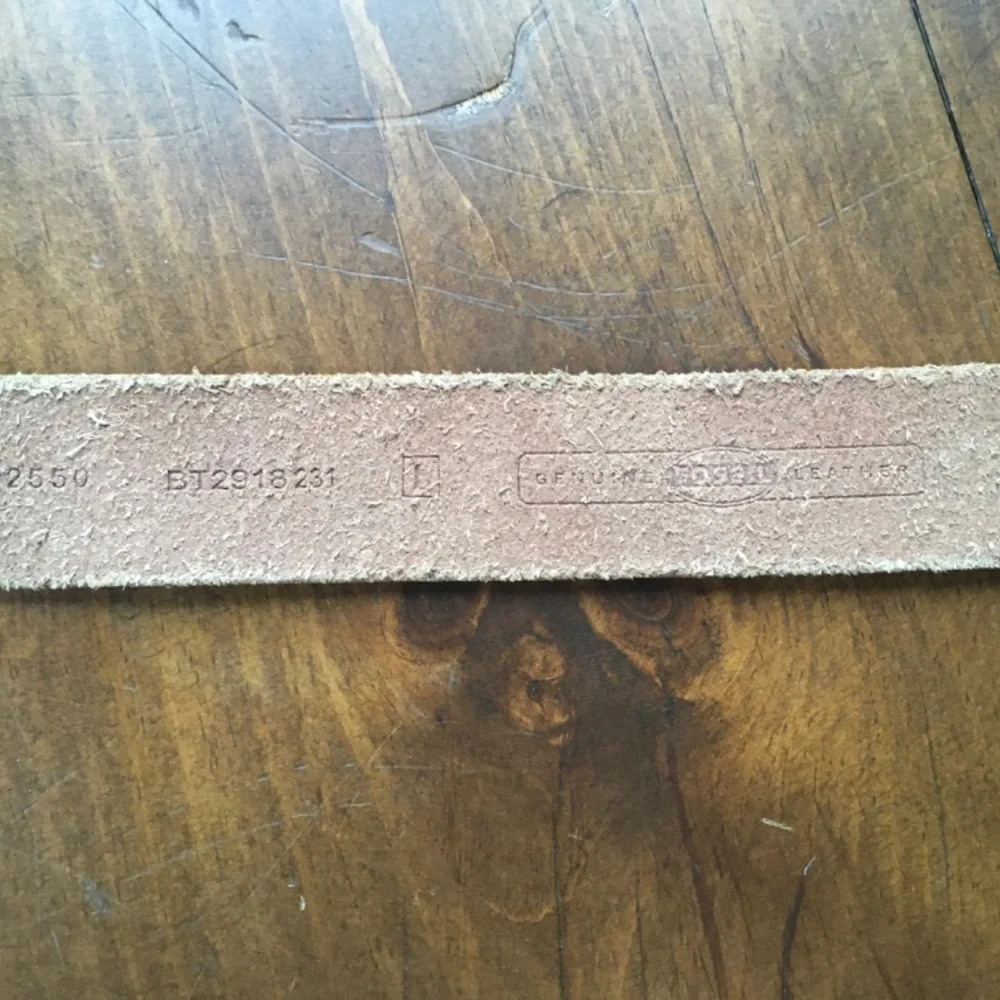 Fossil Vintage Leather Jeweled Brown Belt - Size L